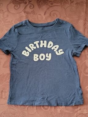 Blue "Birthday Boy" Short Sleeve Tee